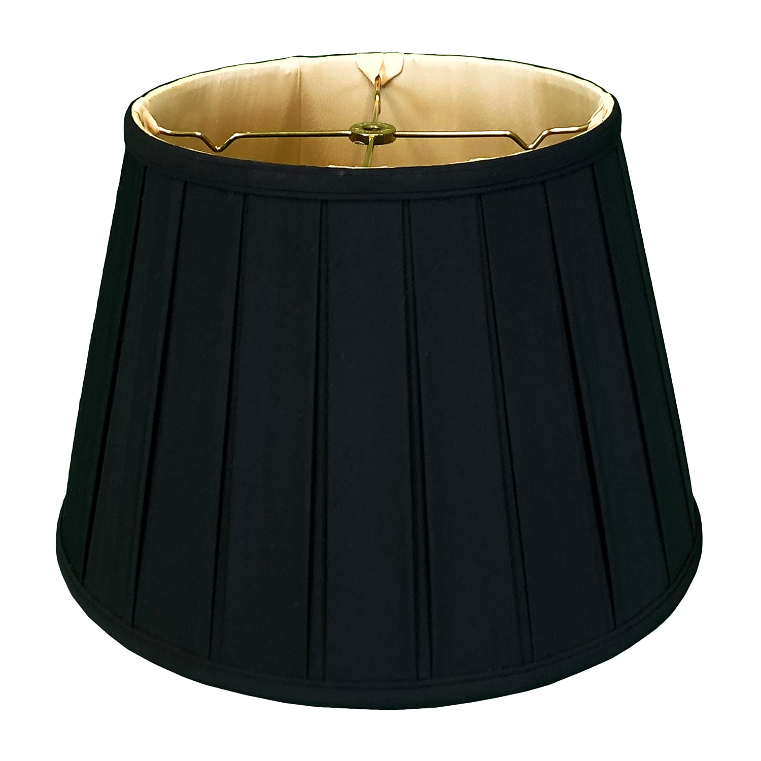 Photo 1 of *USED*
Royal Designs, Inc. Empire English Pleat Lamp Shade, BSO-724-14BLKGL, 10 x 14.5 x 10, Black