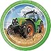 Tractor Time Party Supplies Pack for 16 Guests: Straws, Dessert Plates, Beverage Napkins, Cups, and Table Cover