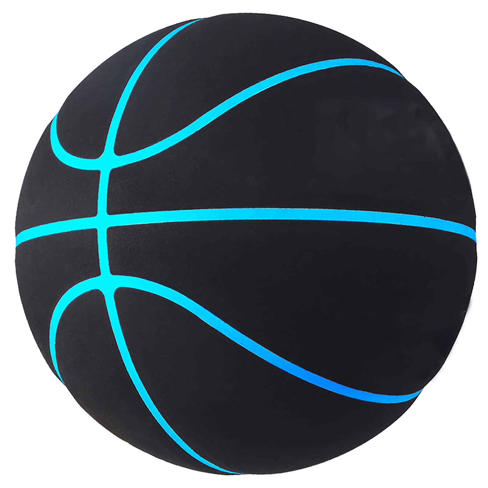 Standard 5/6/7 Basketball, Non-Slip And Wear-Resistant Microfiber Suede, No Logo Ball, Suitable for Indoor And Outdoor Training And Competition, Suitable As A Signature, Gift,blue edge,No. 7