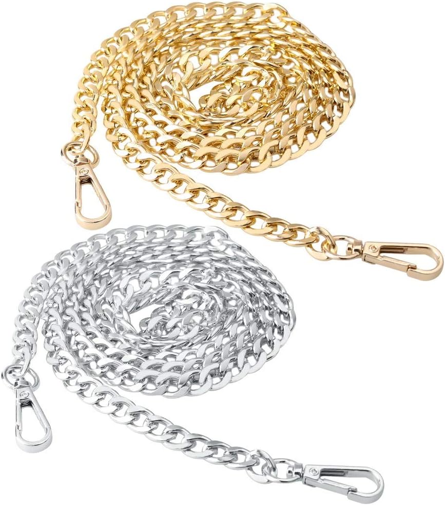 silver chain purse strap