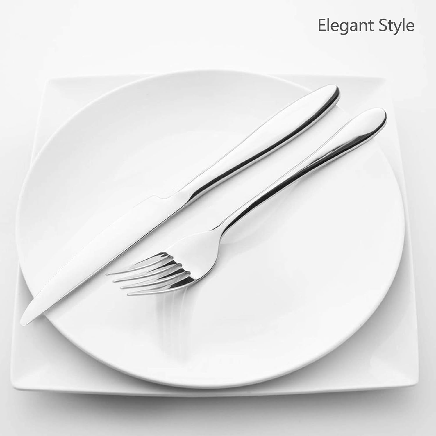 40-Piece Modern Silverware Set, HaWare Stainless Steel Flatware Cutlery Set, Elegant Kitchen Utensils Service for 8, Includes Dinner Knives/Spoons/Forks, Mirror Polished, Dishwasher Safe: Kitchen & Dining