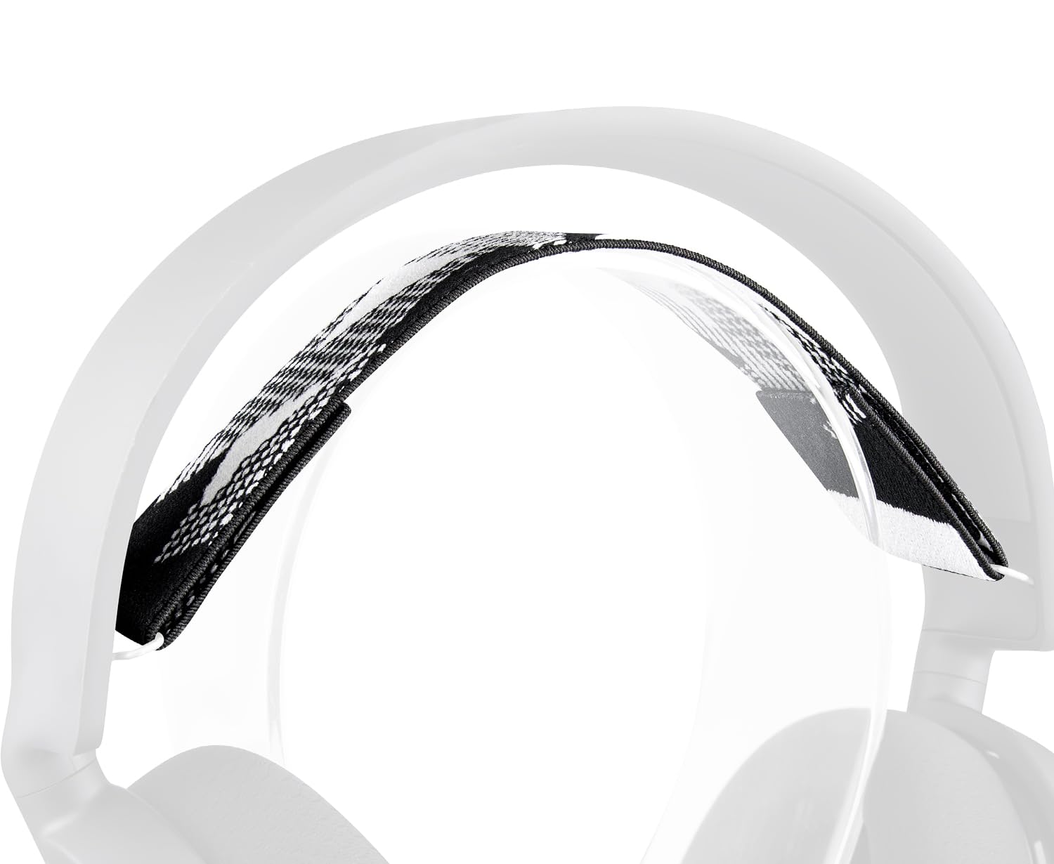 SOULWIT Flexible Fabric Replacement Headband for SteelSeries Arctis 3/Arctis 5 (Do Not Fit Other Arctis) Headset, Headphones Replacement Band, Headstrap Head Cushion Pad Repair Part - Black Grid