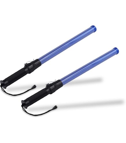 RoadHero 2-Pack 21 Inch LED Traffic Safety Wands | Red Flashing & Steady Light Modes With Wrist Strap - For Airport, Parking, Traffic Control - View #2