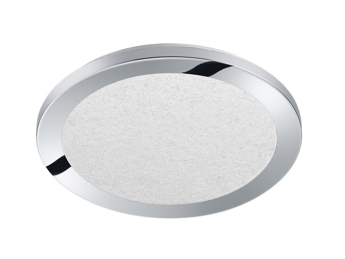 Trio Leuchten 656411506 Cesar A+ LED Ceiling Light, Metal, 15 Watt, Integrated, Chrome, Switch Dimmer, 26 x 26 x 3 cm