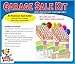 Yard Sale Sign Kit with Price Stickers and Wood Sign Stakes (A806Y)