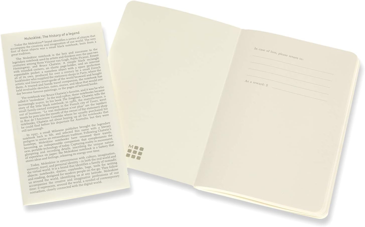 Moleskine Volant Journal, Set of 2 Notebooks With Detachable Ruled Pages, Soft Cover, Blue and Amber, Pocket Format 9 x 14 cm - Image 4