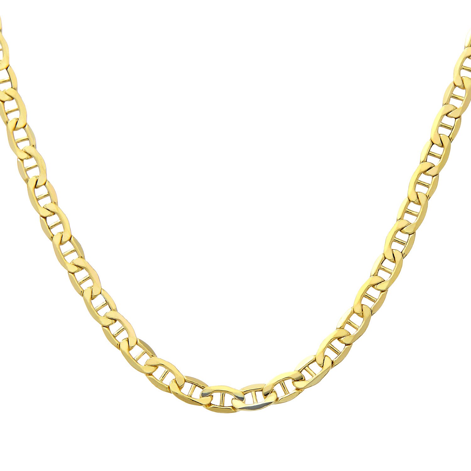 Elegano 9ct Yellow Gold Necklace – 46cm Anchor Chain Women’s Necklace