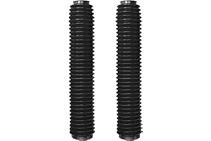 Tongze 60mm Motorcycle Shock Boot, Front Fork Cover From 6.1" to 14.2" Length Universal for Dirt Bike/Mini Bike/Pit Bike Front Absorber(Black)