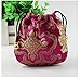 Xing-Rui 30Pcs Chinese Silk Brocade Embroidered Drawstring Jewelry Pouch