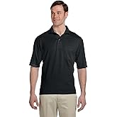 Jerzees Adult 5.6 oz. SpotShield™ Pocket Jersey Polo S BLACK