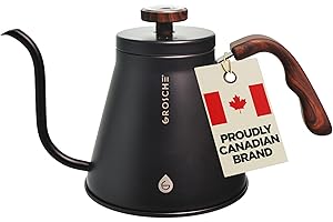 GROSCHE Marrakesh Gooseneck Kettle Stovetop - Stainless Steel Pour Over Coffee Kettle Stovetop, Tea Kettle, Stovetop Goosenec