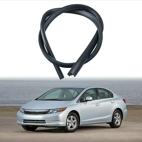 Windshield Reveal Molding Trim Seal Set For 1988-1991 Honda CRX - Left & Right Sides - View #6