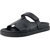 CUSHIONAIRE Estate Womens Sandals with Cut-Out Band & Adjustable Strap with Memory Foam, Summer Sandals for Women