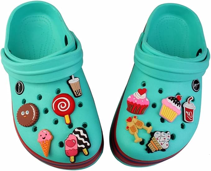 100Pcs Shoe Decoration Charms Shoe Charms for Bracelets Food Charms