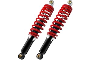 awtetpje 2 pack 12" Adjustable Shocks For Go Kart Cart Go-Cart Minibike Mini Bike (10mm ID)