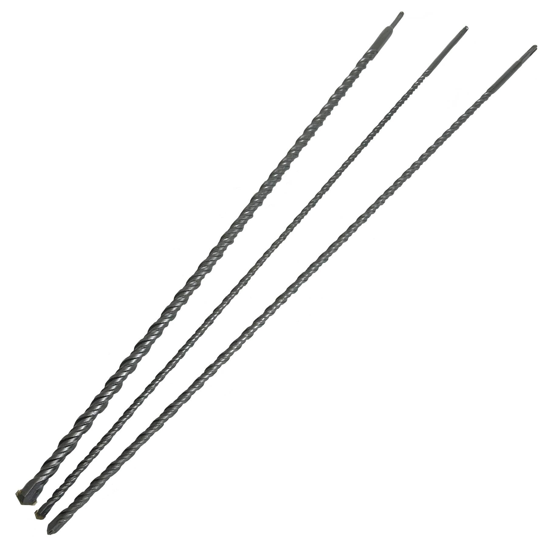 AB Tools Extra Long SDS Plus Drills 1000mm Masonry Drills 12mm, 16mm, 24mm