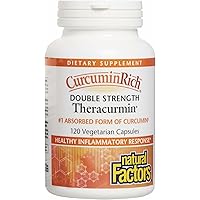 Natural Factors CurcuminRich Double Strength Theracurmin, 120 Capsules