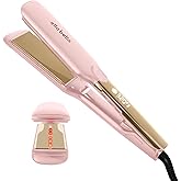 ELLA BELLA® Titanium Flat Iron Hair Straightener (with Infrared) • Professional Straightening Iron • Digital Display to Accurately Control Temperature • As Featured in Good Housekeeping