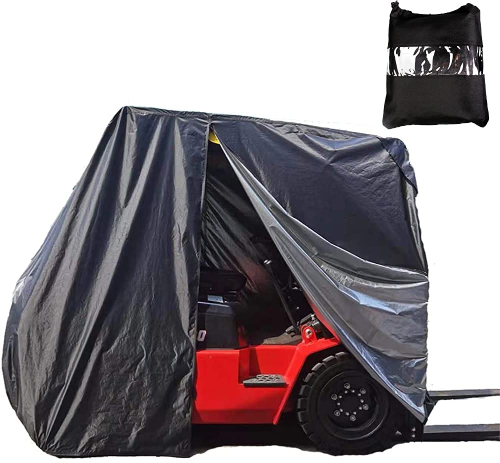 UCARE Forklift Cover for Rain 420D Oxford Forklift Cover Waterproof Heavy Duty Universal Seat Cover Forklifts Canopy Furniture Covers Fits All Lifts