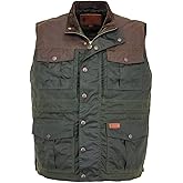 OUTBACK TRADING Men's Brant Breathable Waterproof Oilskin Outerwear Casual Western Vest