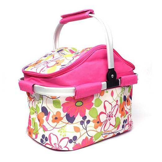 20L cesta de Picnic gran compartimento nevera portátil isotérmica ...