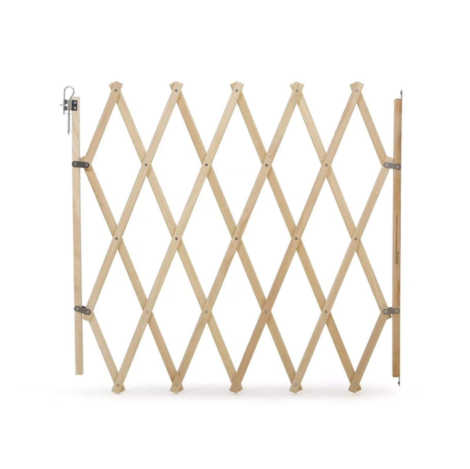 Bettacare Expandable Pet Barrier, 60cm - 108cm, Natural, Wood, Retractable Dog Safety Gate, Barrier for Puppy and Dog — image 1