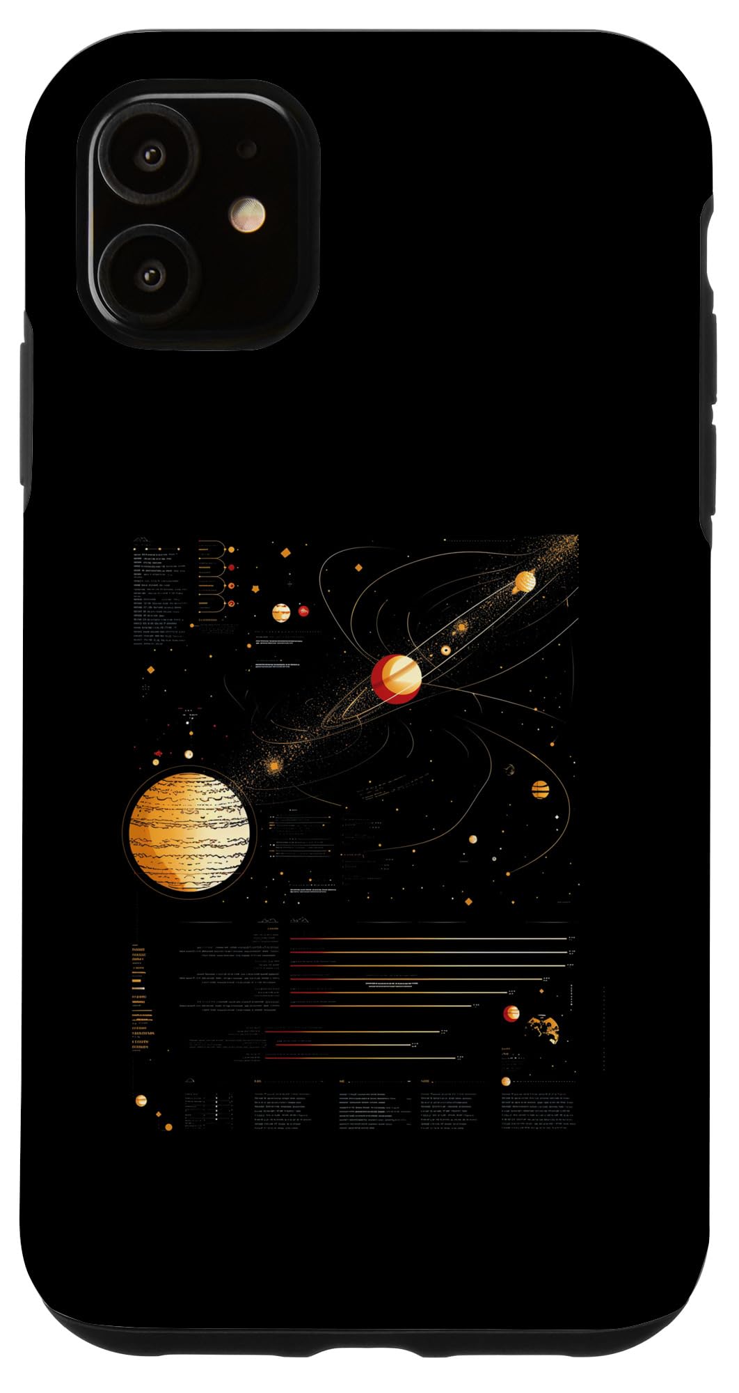 iPhone 11 Solar System Infographic Case