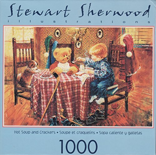 Stewart Sherwood Illustrations 1000 Piece Jigsaw Puzzle: Hot Soup and Crackers