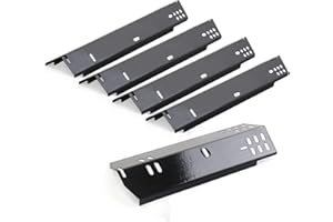 Cozilar Grill Burner Covers for Dyna-Glo Grill Replacement Parts, 15 Inch Grill Heat Plates Heat Shield BBQ Gas Grill Replacement Parts Accessories Porcelain Steel for Dyna-Glo DGH474CRP, DGH485CRP