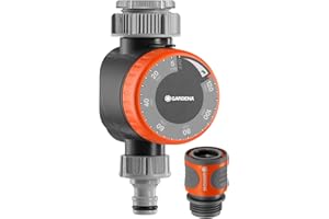GARDENA (31169) Mechanical Water Timer with Flow Control