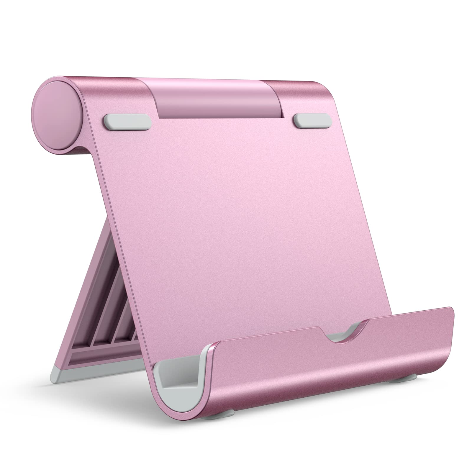 JETech Tablet Stand, Adjustable Portable Desktop Holder, Foldable Dock for iPad/iPad Pro/Air/Mini, Galaxy Tab A8/A7 Lite/A7/S8/S7, Kindle, Tab/Phones(4-11"), Rose Gold
