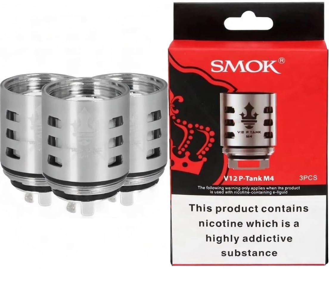 Authentic SMOK TFV12 Prince Replacement Coil Head（3Pack) - No Nicotine