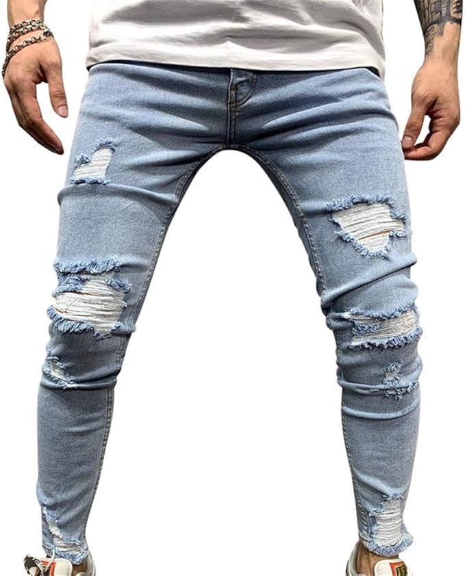 mens jeans with leather pockets