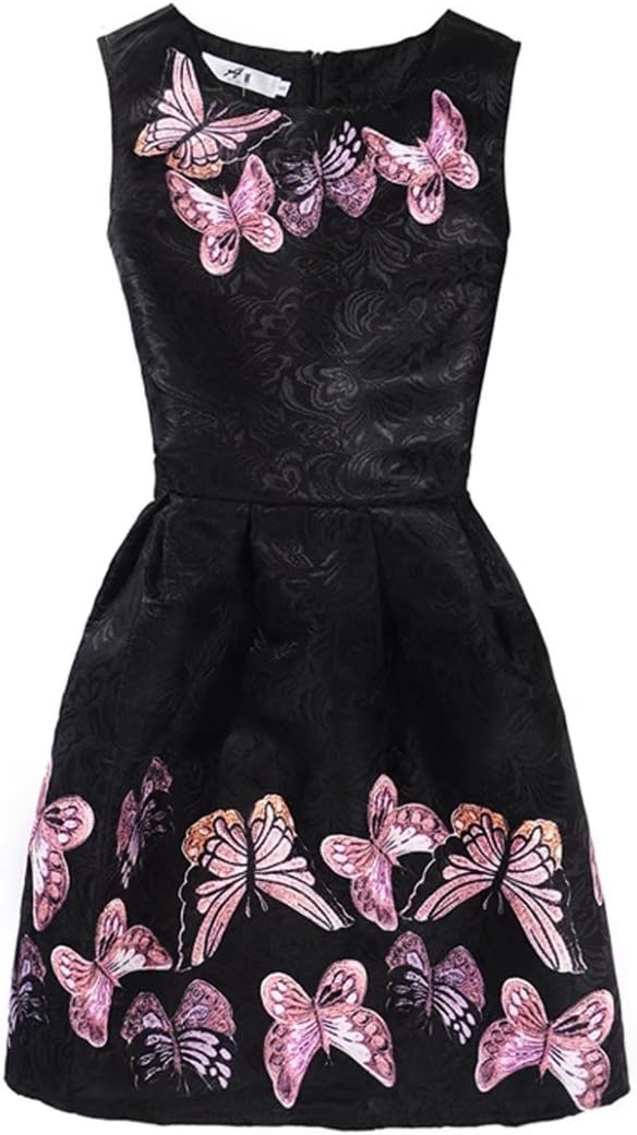 kids Showtime Girls Sleeveless Butterfly Print Party Floral Dress