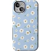 Casely iPhone 13 Case | Daisy Daydream | Baby Blue Floral | Bold Protective Design | Compatible with MagSafe