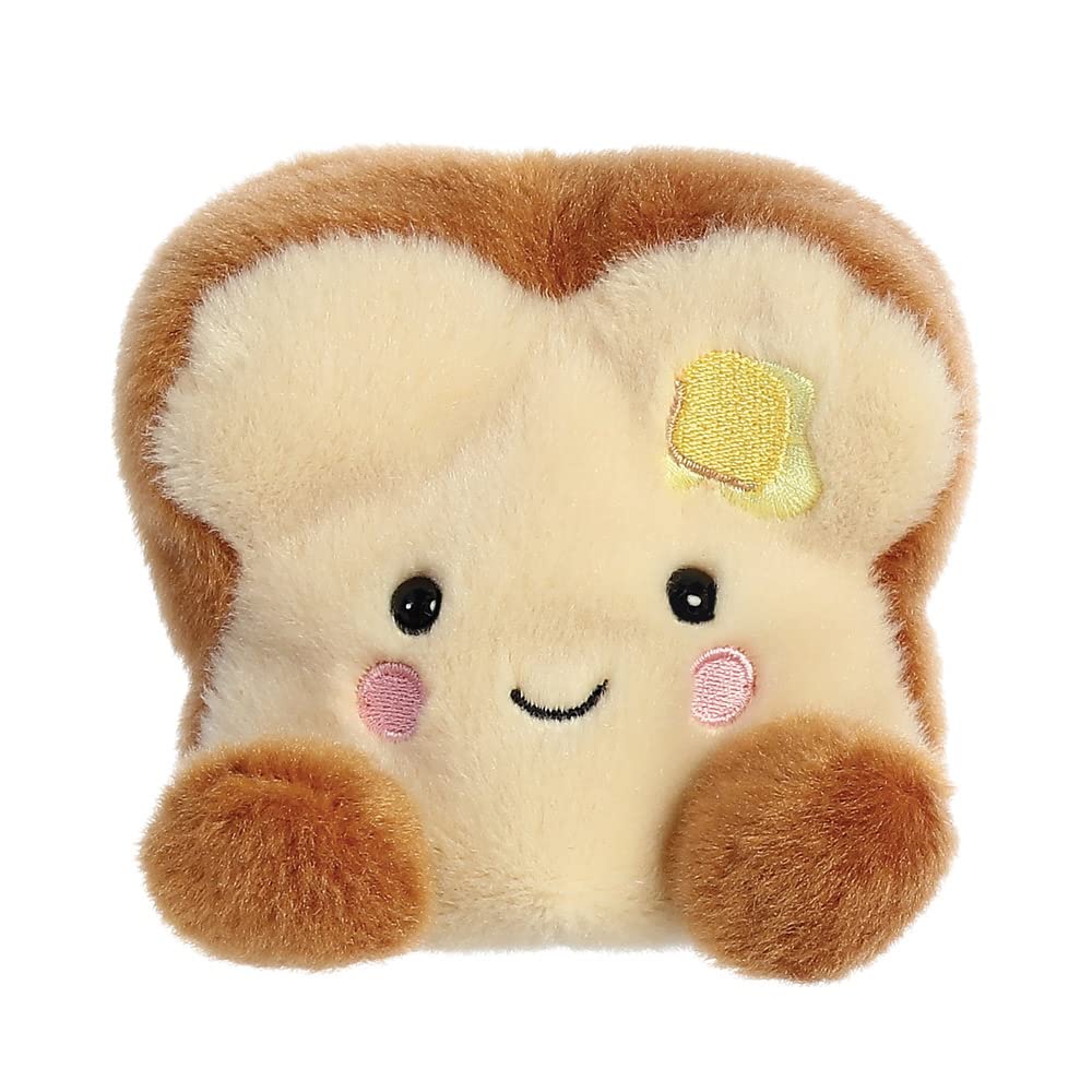 Aurora, 33574, Palm Pals Buttery Toast, 5In, Eco-friendly soft toy, Brown, Medium