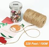 tenn well 100M Jute Twine 3 Ply 3mm Brown Garden String for DIY Crafts view 7