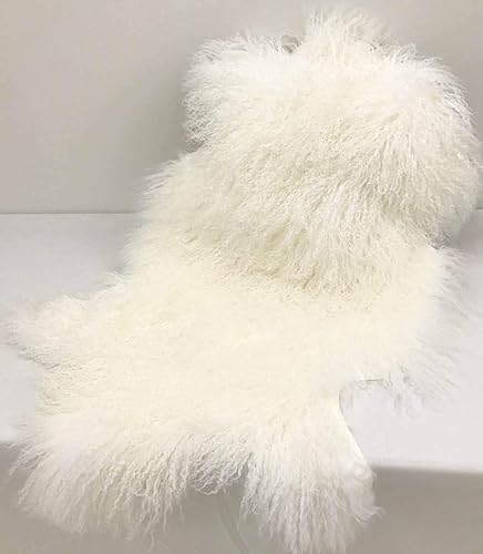Genuine Tibetan Mongolian Sheepskin Fur Rug Hide Pelt Throw Rug