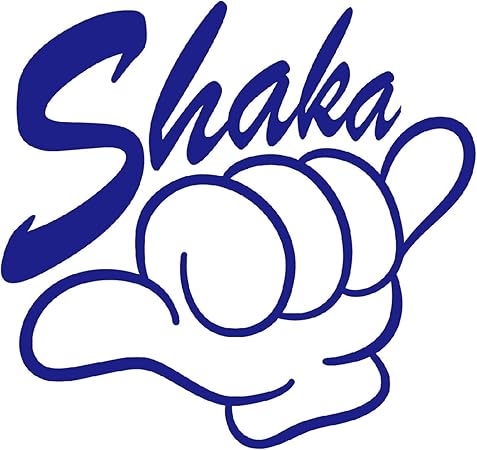 Amazon Sticker Shop Haru シャカサイン ステッカー 青 ステッカー デカール 車 バイク