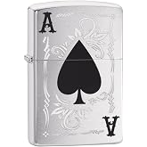Zippo Lighter: Ace of Spades - Brushed Chrome 79191