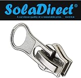 SolaDirect Zipper Slider Puller Replacement for No 5 Zippers - Black view 2