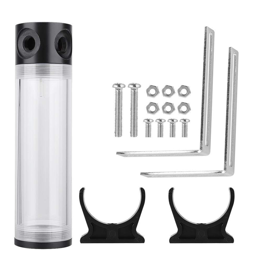 190mm * 50mm Computer Water Cooling Tank, Cylinder Water Cooling Reservoir, G1/4 Acrylic Computer DIY Water Pump, Faster Heat Dissipation and Good Heat Resistance, 190mm/240mm/300mm/400mm Optional