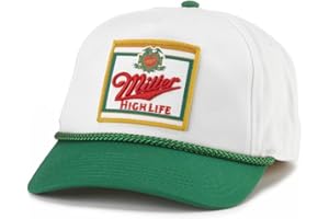 AMERICAN NEEDLE Miller High Life Beer Patch Unisex Adjustable Snapback Baseball Hat
