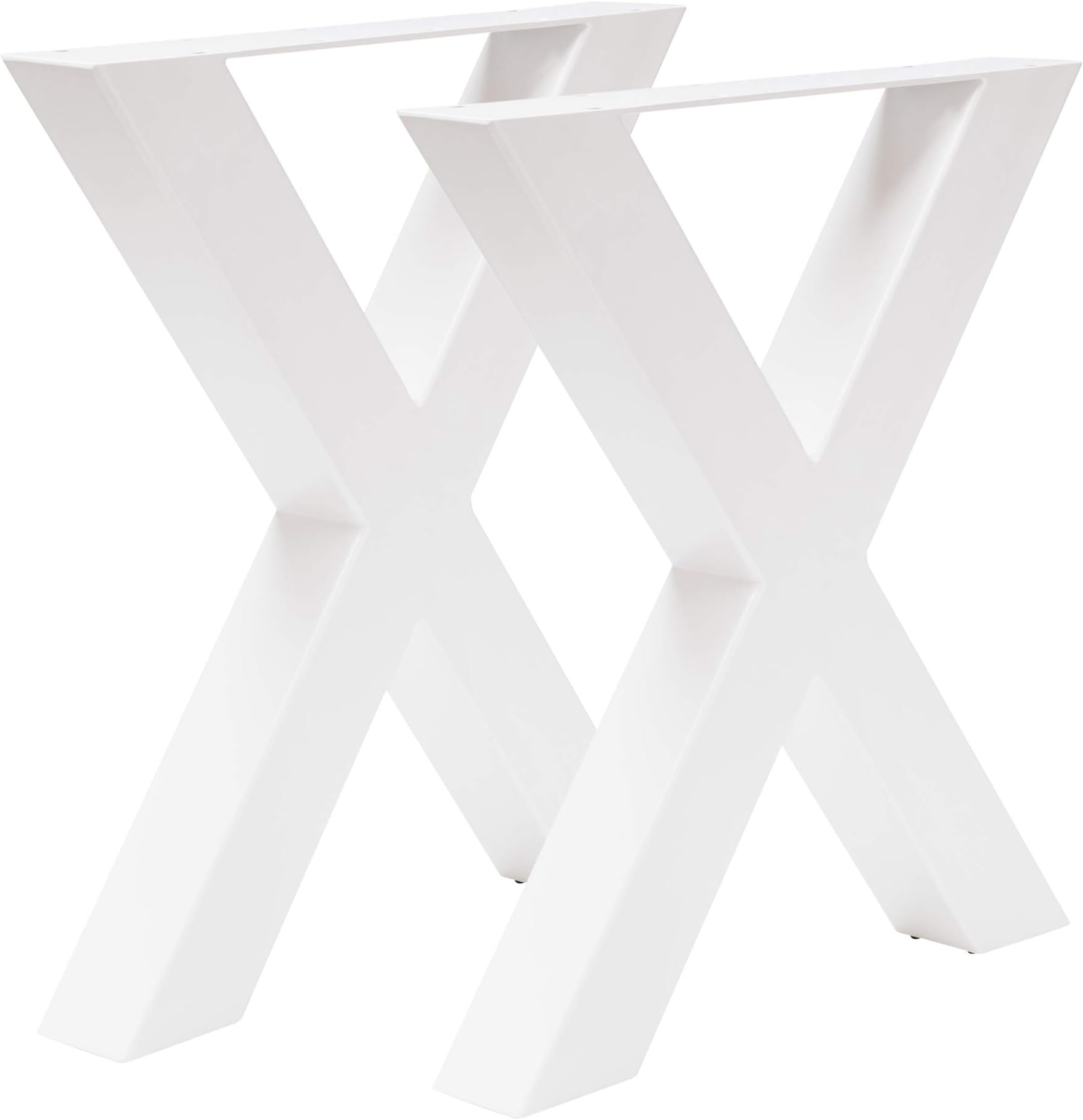 Holzwerk Design Side Table with Frame x Frame Steel White Tux 304 Table Table Base Blade Blade Frame Cross 690X725 mm