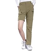 Hiauspor Hiking Pants Women Convertible Lightweight Zip Off Pants Quick Dry Outdoor Stretch Pants UPF 50+ Trousers