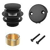 Matte Black Bath Tub Drain and Overflow
