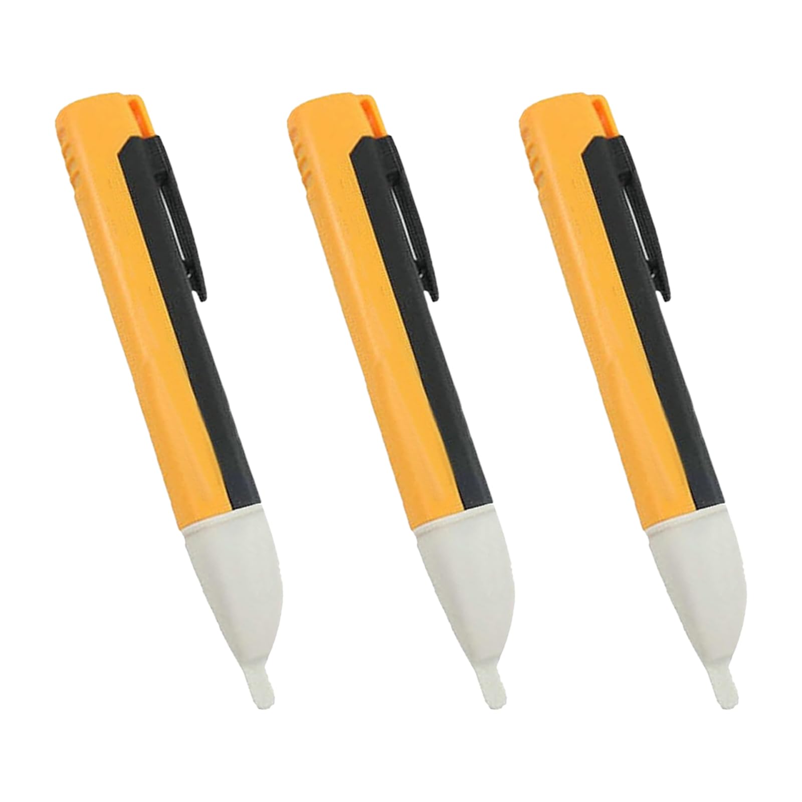 3 PCS Voltage Tester Pen, Volt Stick, Electric Tester Pen, Non Contact Voltage Tester Pen with Flashlight and Buzzer Voltage Detector Pen Tester Range 90v to 1000v with LED Flashlight