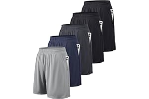 BALENNZ Athletic Shorts for Men with Pockets and Elastic Waistband Quick Dry Activewear
