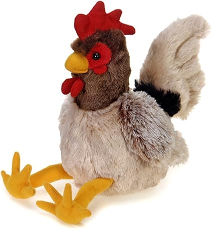 gallo de peluche
