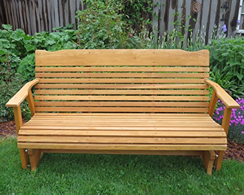 Kilmer Creek 5' Cedar Porch Glider W/stained Finish, Amish Crafted